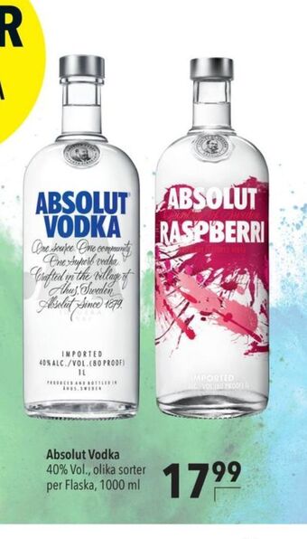 Citti Absolut vodka erbjuda