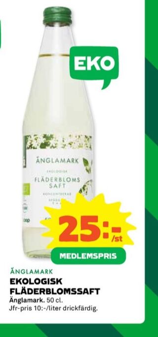 Coop Änglamark saft erbjuda
