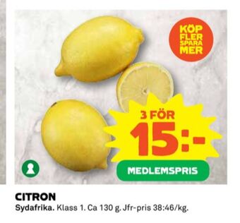 Coop Spira citroner erbjuda