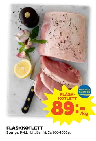 Stora Coop Fläskkotlett erbjuda