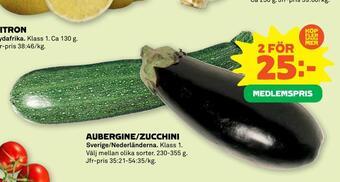 Stora Coop Aubergine/zucchini erbjuda