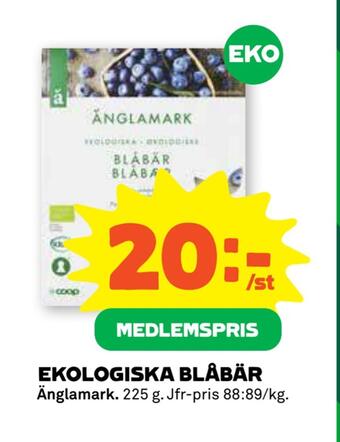 Stora Coop Ekologiska blåbär erbjuda