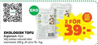 Stora Coop Ekologisk tofu erbjuda
