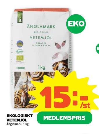 Stora Coop Ekologiskt vetemjöl erbjuda