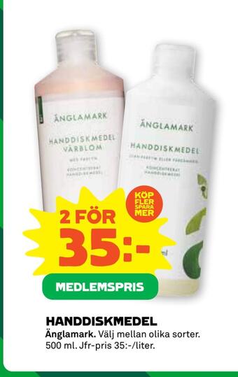 Stora Coop Handdiskmedel erbjuda