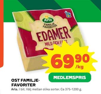 Stora Coop Ost familjefavoriter erbjuda