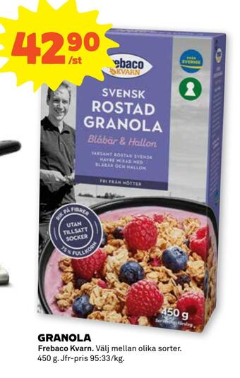 Stora Coop Granola erbjuda