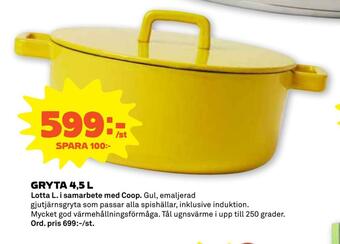 Stora Coop Gryta 4,5 l erbjuda