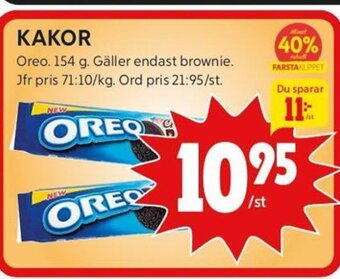 ICA Kvantum KAKOR Oreo. 154 g erbjuda