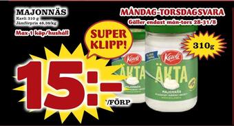 Nya Pulsen Majonnäs erbjuda