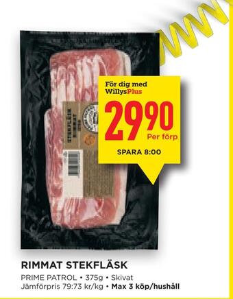 Rimmat stekfläsk