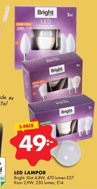 ÖoB Led lampor erbjuda