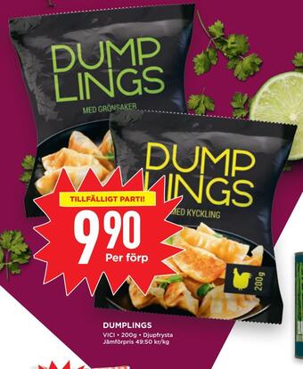 Willys Dumplings erbjuda