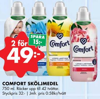 ÖoB Comfort sköljmedel erbjuda
