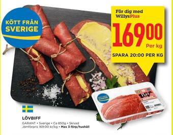 Willys Lövbiff erbjuda