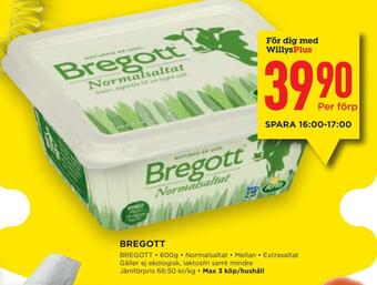 Willys Bregott erbjuda