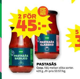 Stora Coop Pastasås erbjuda