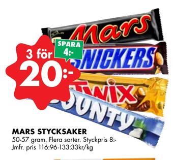 ÖoB Mars stycksaker erbjuda
