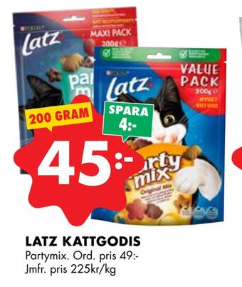 ÖoB Latz kattgodis erbjuda