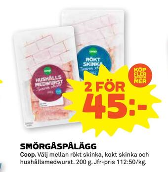 Stora Coop Smörgåspålägg erbjuda