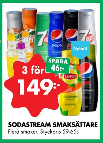 ÖoB Sodastream smaksättare erbjuda