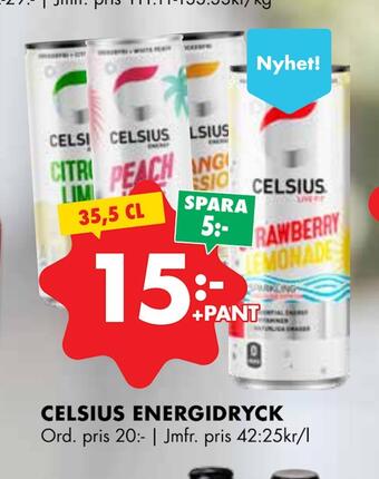 ÖoB Celsius energidryck erbjuda