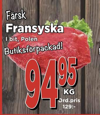 Supergrossen Fransyska erbjuda