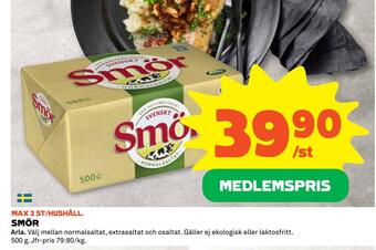 Coop Daglivs Smör erbjuda