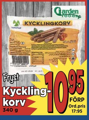 Supergrossen Kycklingkorv erbjuda