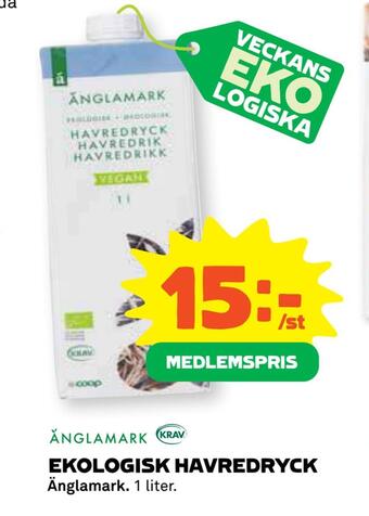 Coop Daglivs Ekologisk havredryck erbjuda