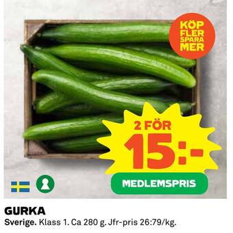 Coop Daglivs Gurka erbjuda