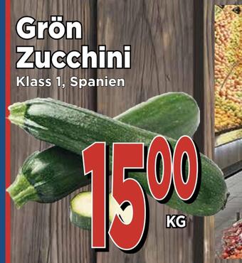Supergrossen Grön zucchini erbjuda