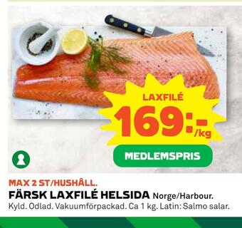 Coop Daglivs Färsk laxfilé helsida erbjuda