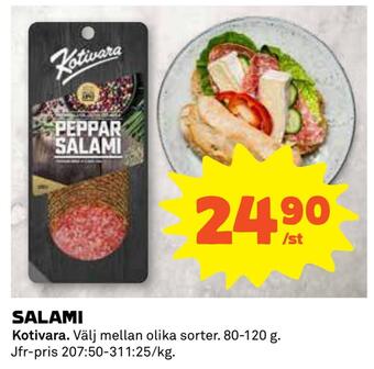 Coop Daglivs Salami erbjuda