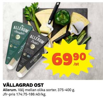 Coop Daglivs Vällagrad ost erbjuda