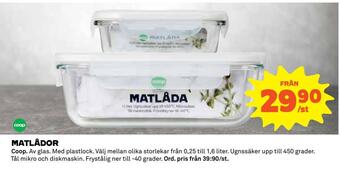 Coop Daglivs Matlådor erbjuda