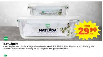 Coop Matlådor erbjuda