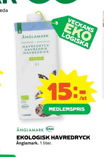Coop Ekologisk havredryck erbjuda