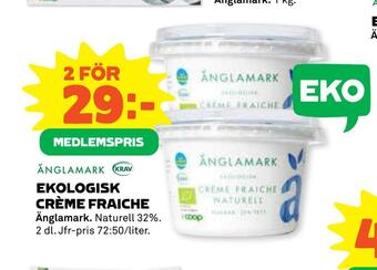 Coop Ekologisk crème fraiche erbjuda