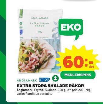 Coop Extra stora skalade räkor erbjuda