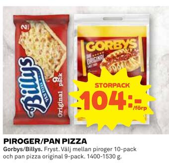 Coop Piroger/pan pizza erbjuda
