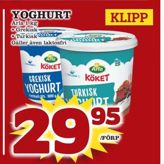 minmatbutik Yoghurt erbjuda