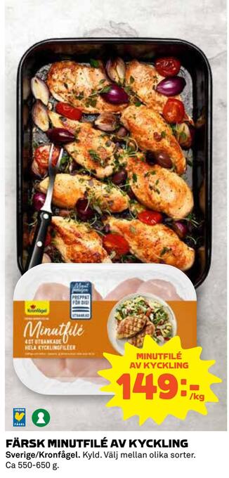 Coop Färsk minutfilé av kyckling erbjuda