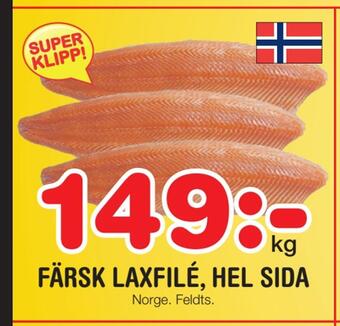 Nya Pulsen Färsk laxfilé, hel sida erbjuda
