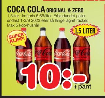 Nya Pulsen Coca cola original & zero erbjuda