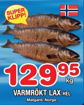 Nya Pulsen Varmrökt lax erbjuda
