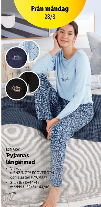 Lidl Pyjamas långärmad erbjuda