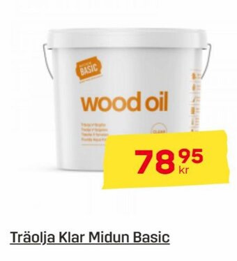 Byggmax Träolja Klar Midun Basic erbjuda