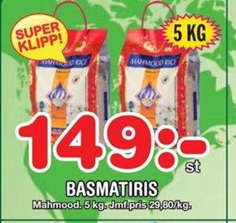 Nya Pulsen BASMATIRIS erbjuda