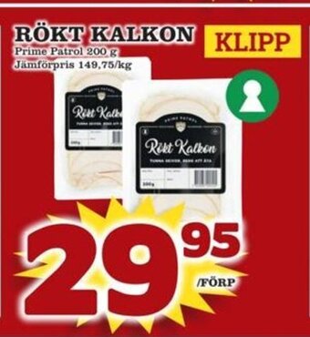 minmatbutik RÖKT KALKON erbjuda